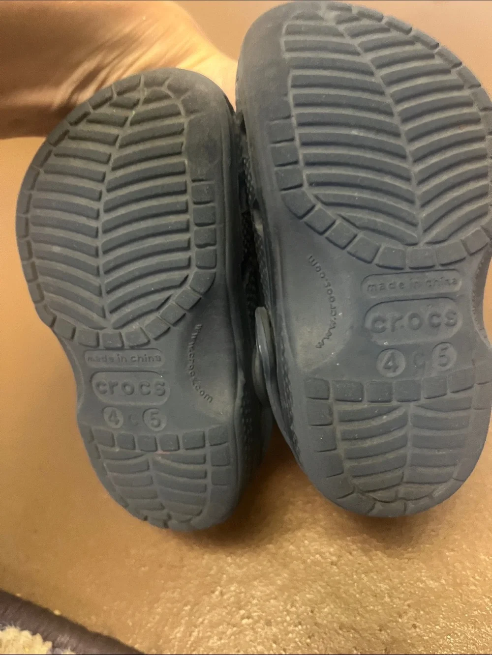 Toddler Crocs Navy Blue
